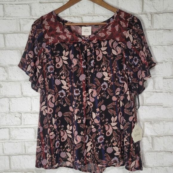 NWT Knox Rose short sleeve blouse - Picture 1 of 6
